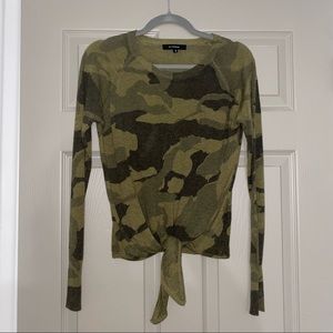 Camo Tie Top